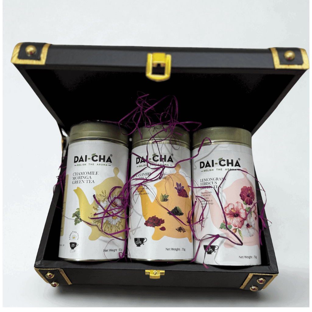 Luxury Truck Box Gift Hamper – DAI-CHA & Twinings Teas, Kunafa, Protein Bars, Premium Chocolates & Gourmet Cookies | Corporate & Festive Gifting