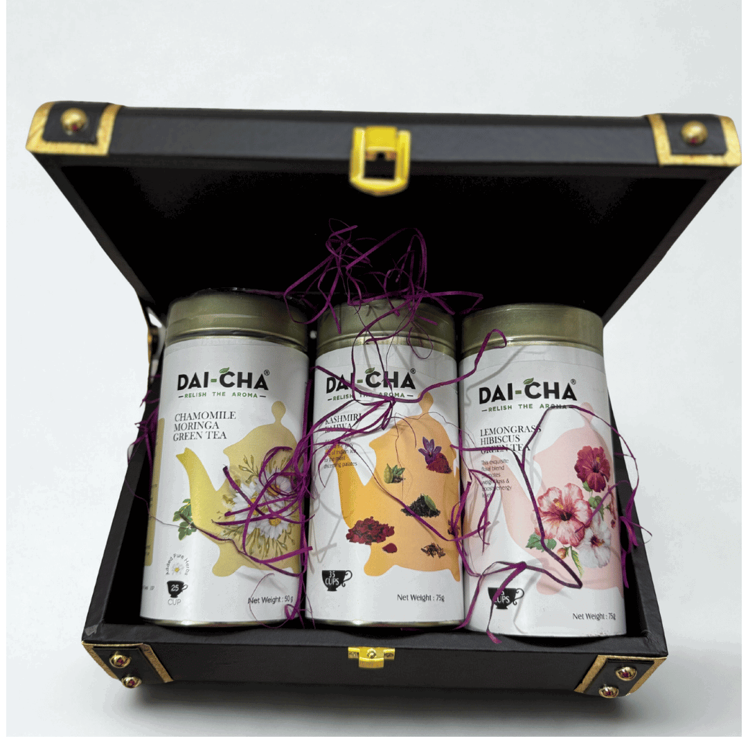 Luxury Truck Box Gift Hamper – DAI-CHA & Twinings Teas, Kunafa, Protein Bars, Premium Chocolates & Gourmet Cookies | Corporate & Festive Gifting