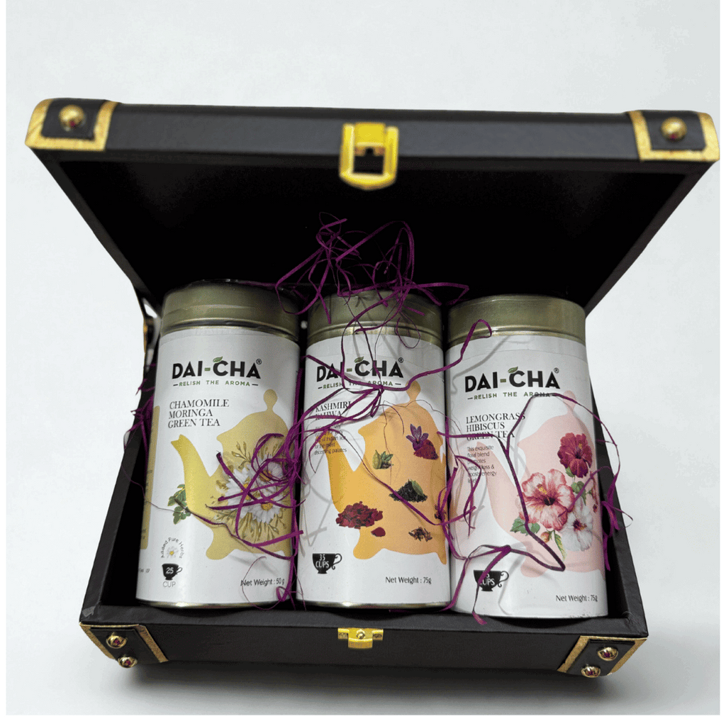 Luxury Truck Box Gift Hamper – DAI-CHA & Twinings Teas, Kunafa, Protein Bars, Premium Chocolates & Gourmet Cookies | Corporate & Festive Gifting