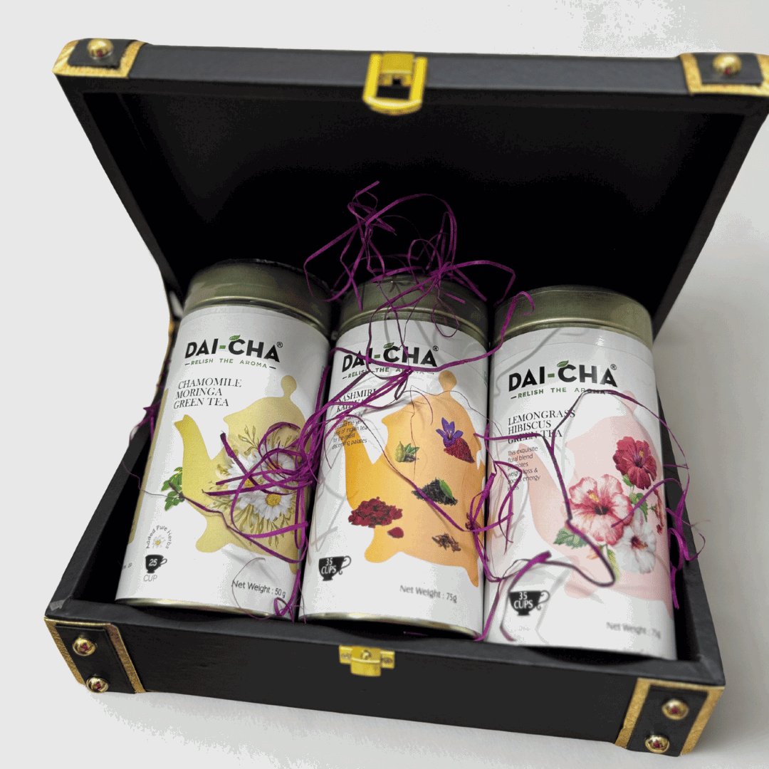 Luxury Truck Box Gift Hamper – DAI-CHA & Twinings Teas, Kunafa, Protein Bars, Premium Chocolates & Gourmet Cookies | Corporate & Festive Gifting