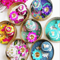 Pichwai Basket with Meena Print Jar & Colorful Lotus Diya – Festive Gift Hamper | Diwali, Wedding & Corporate Gifts | GS121