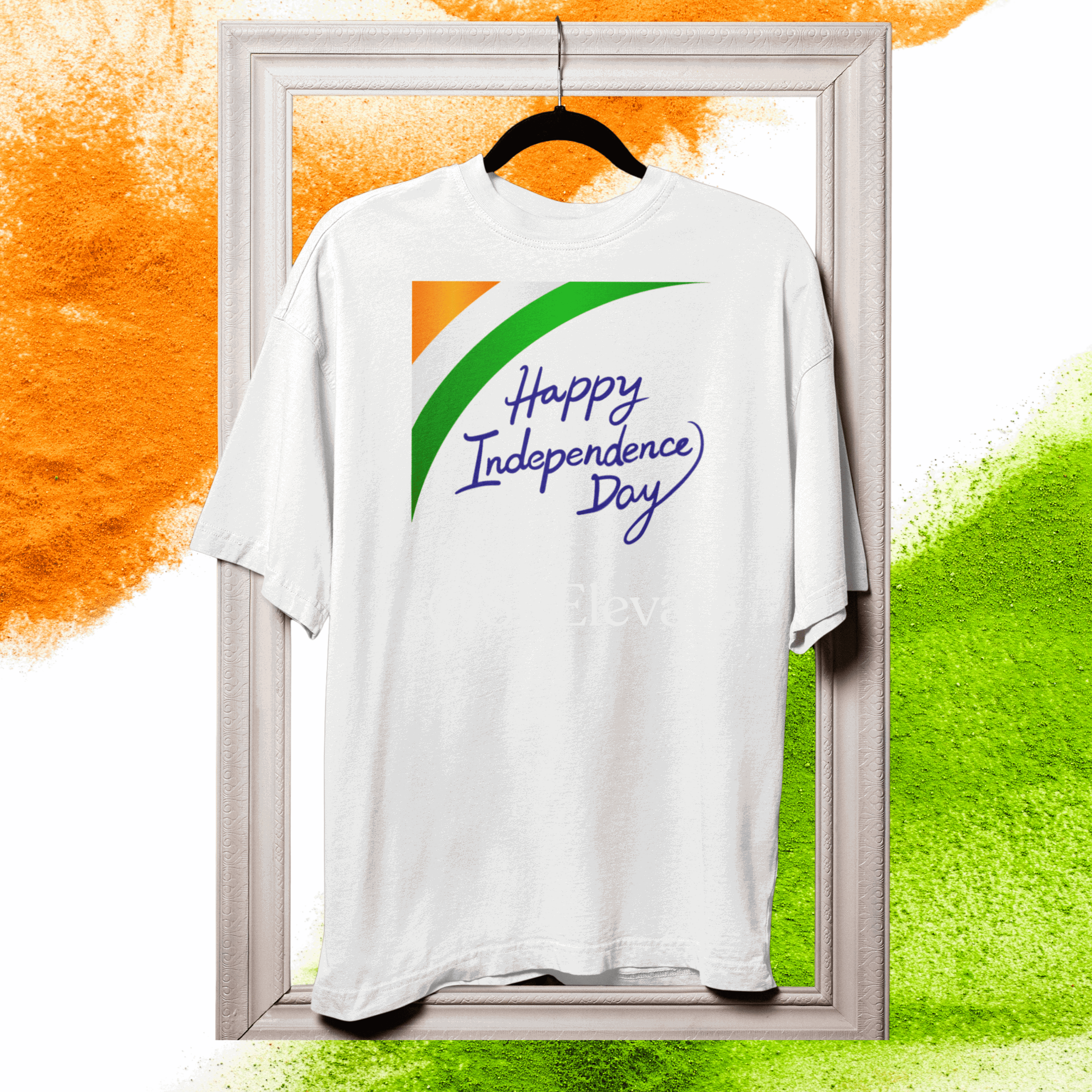 Premium Bio-Wash Oversized Independence Day T-Shirt – Unisex 200 GSM Cotton | Limited Edition Tricolor Tee