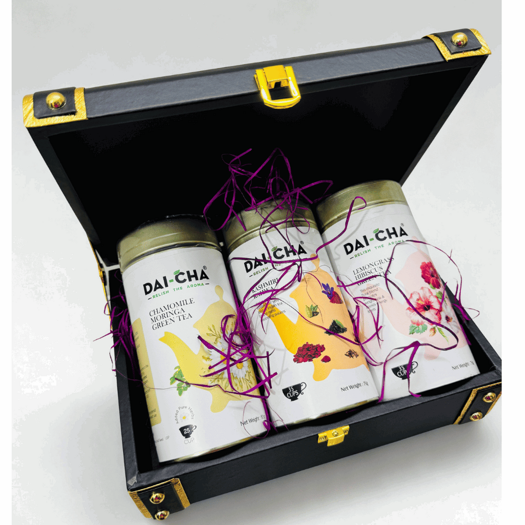 Luxury Truck Box Gift Hamper – DAI-CHA & Twinings Teas, Kunafa, Protein Bars, Premium Chocolates & Gourmet Cookies | Corporate & Festive Gifting