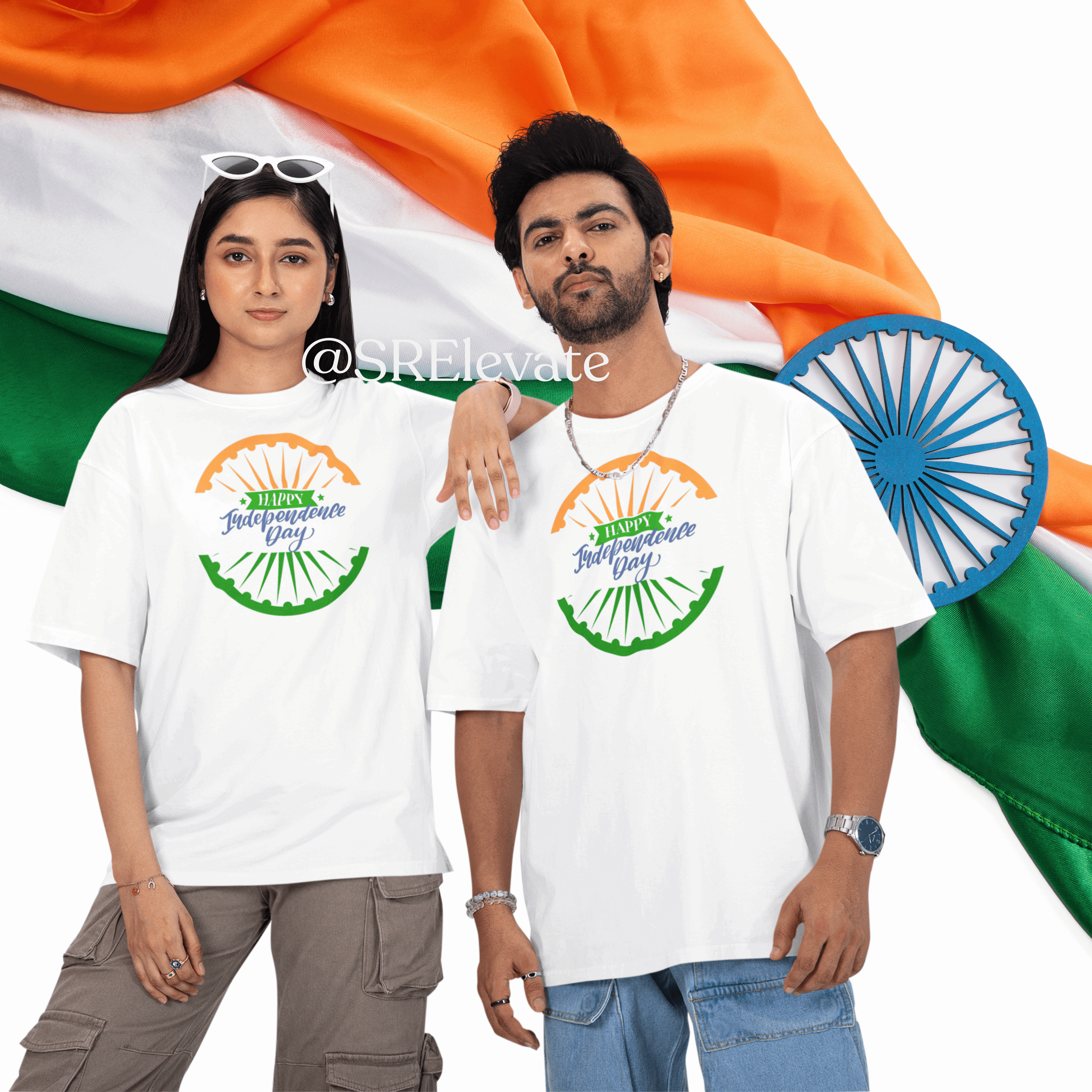 Happy Independence Day Oversized T-Shirt – Premium Cotton, Unisex, Limited Edition