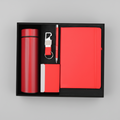 5-in-1 Premium Custom Corporate Gift Set – Temperature Bottle, Metal Pen, Key Chain, Card Holder & Notebook