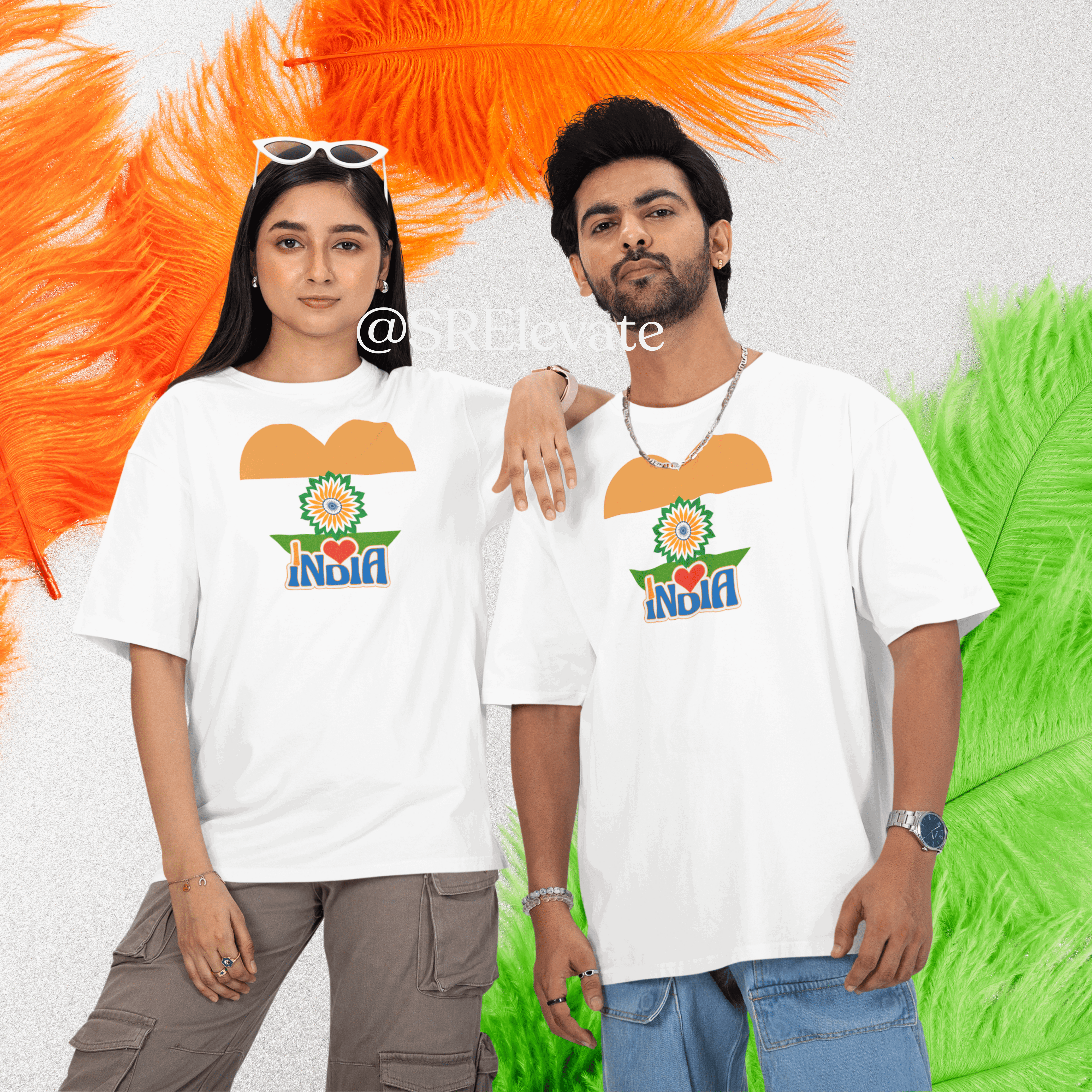 Limited Edition Oversized "I Love India" T-Shirt – Express Your Patriotism in Style!