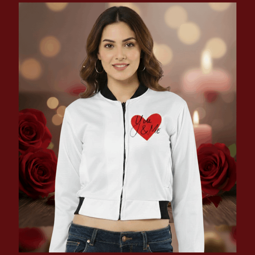 You & Me-Women's Bomber Jacket