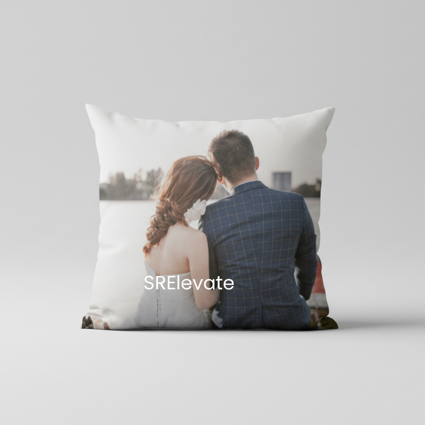 Personalized Couple Photo Cushion Cover