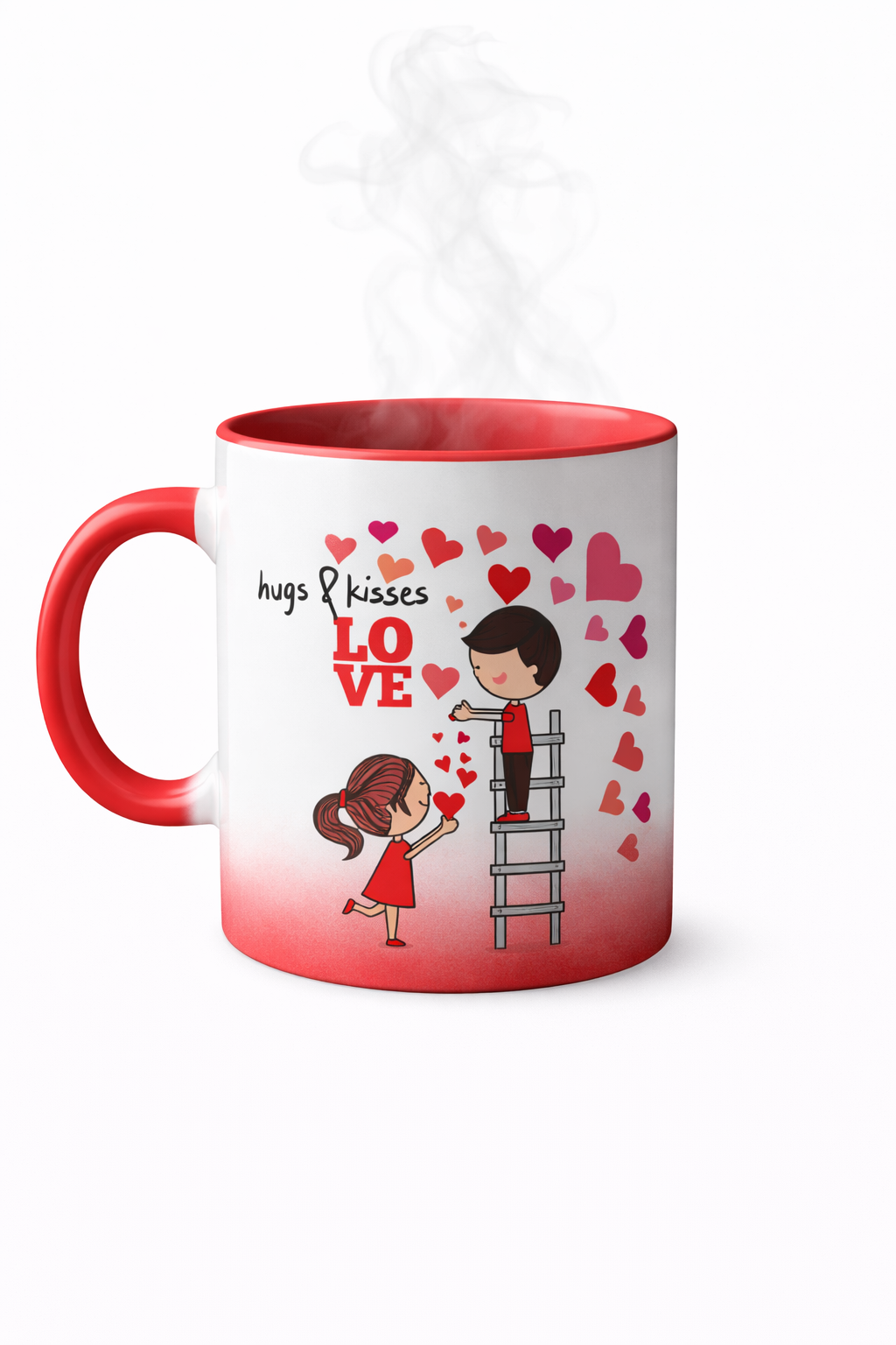 Hugs & Kisses-Magic Coffee Mug