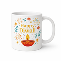 Diwali Custom Ceramic Mug with Logo/Name/Photo| Corporate Gifting | Diwali gifting