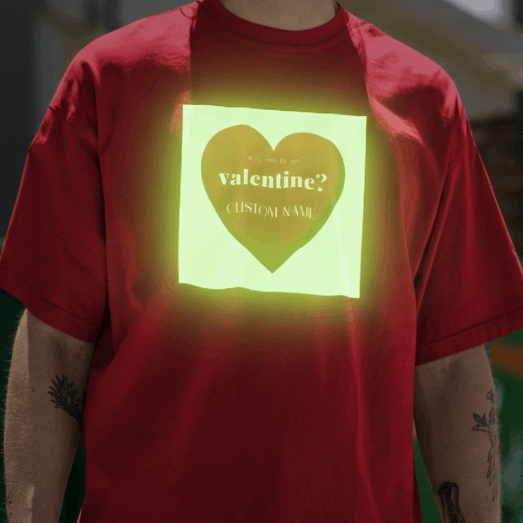 Personalized Glow in the Dark Oversized T-Shirt