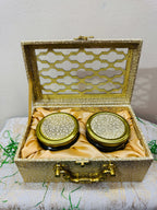Luxury Suitcase Style 2-in-1 Jar Gift Hamper | Premium Chocolates, Dates & Customizable Gifting Box