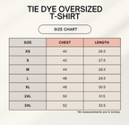 Personalised Unisex Tie-Dye Oversized Glow-in-the-Dark T-Shirt | Vinyl Print