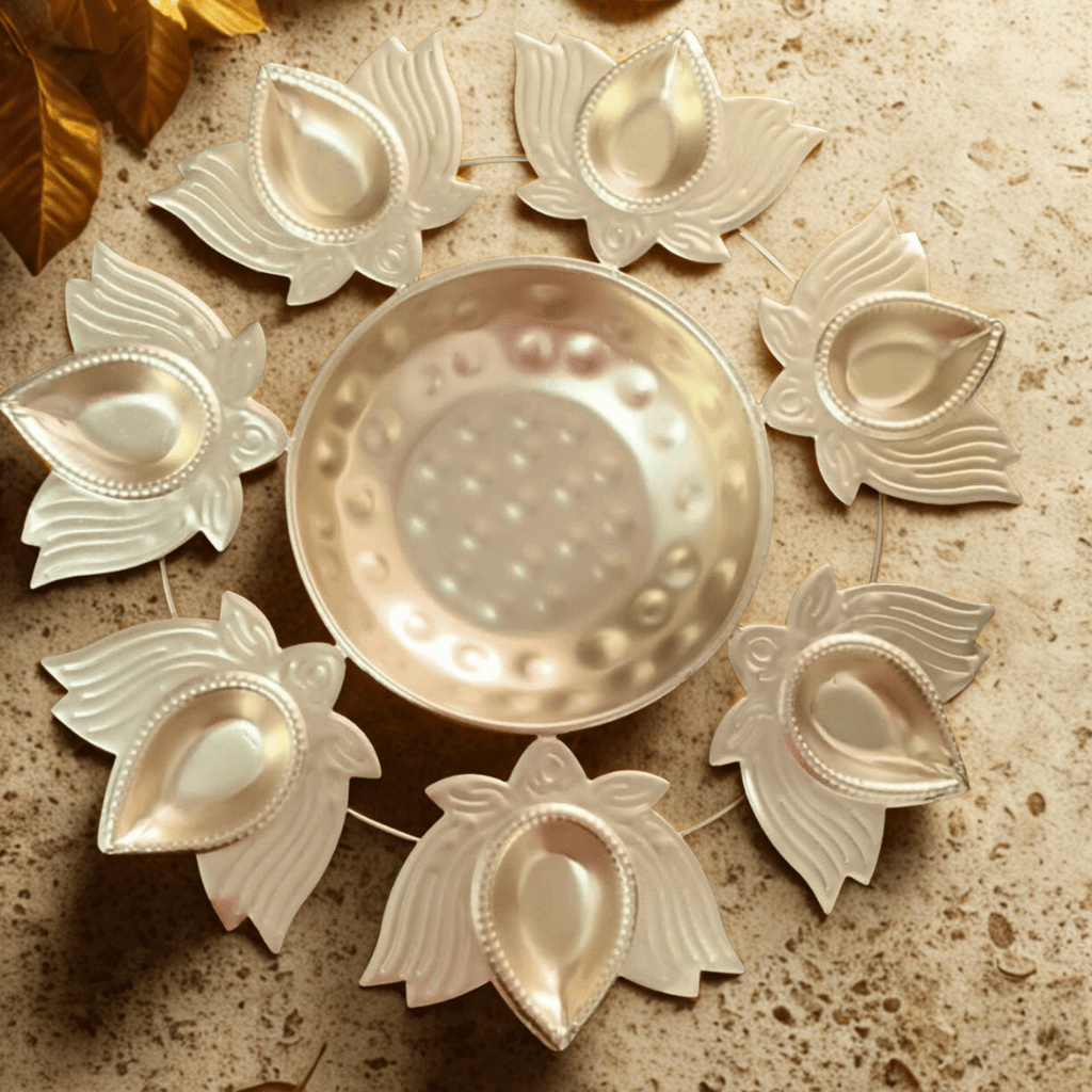 Powder Coated Iron Urli Bowl – 7, 10, 12 Inch Decorative Flower Urli, Floating Diya Urli  | GS128 (Copy)