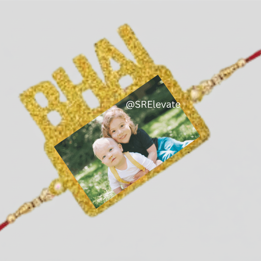 Personalized Photo Rakhi for Brother – Custom BHAI Name Rakhi with Your Image | Raksha Bandhan 2025 Gift