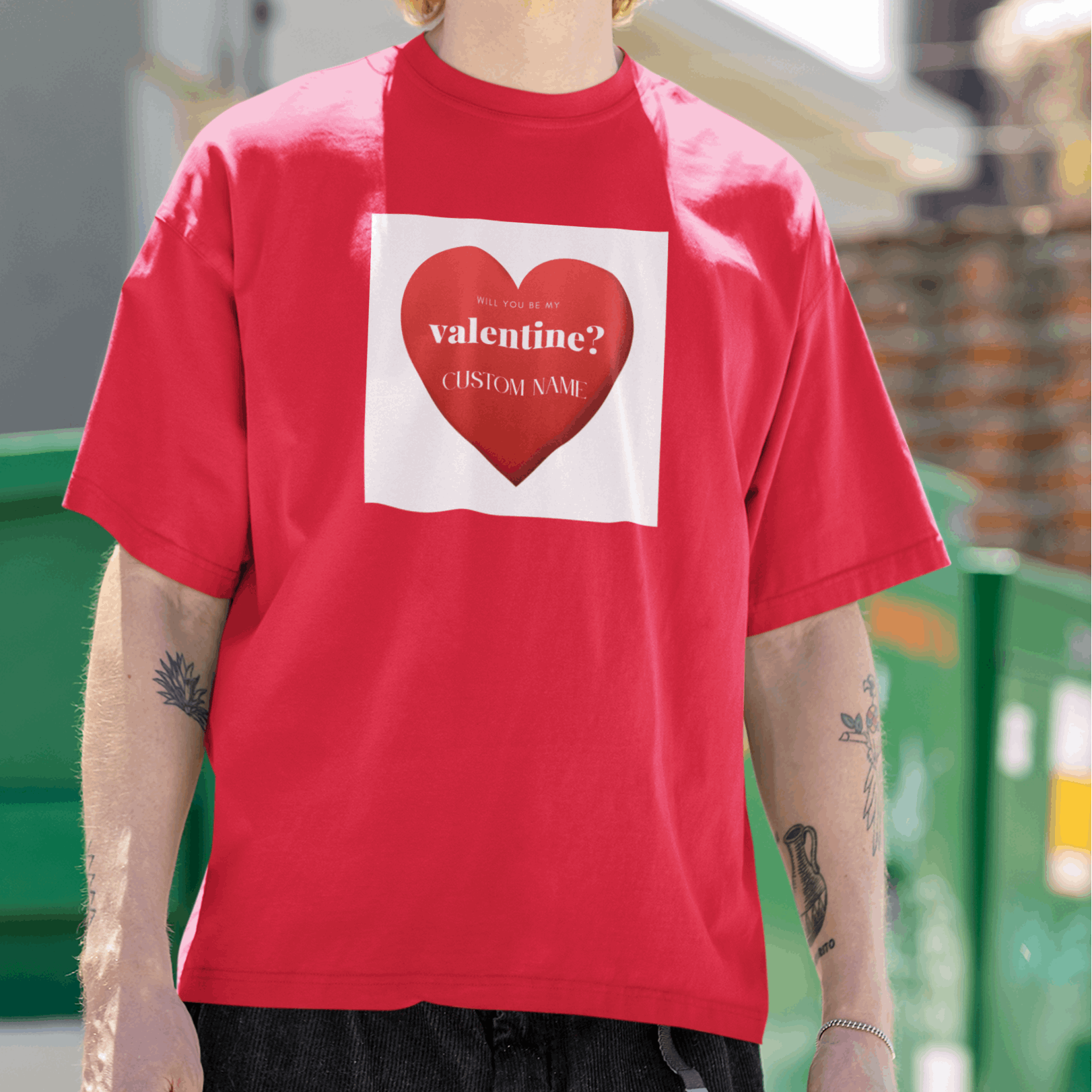 Personalized Glow in the Dark Oversized T-Shirt