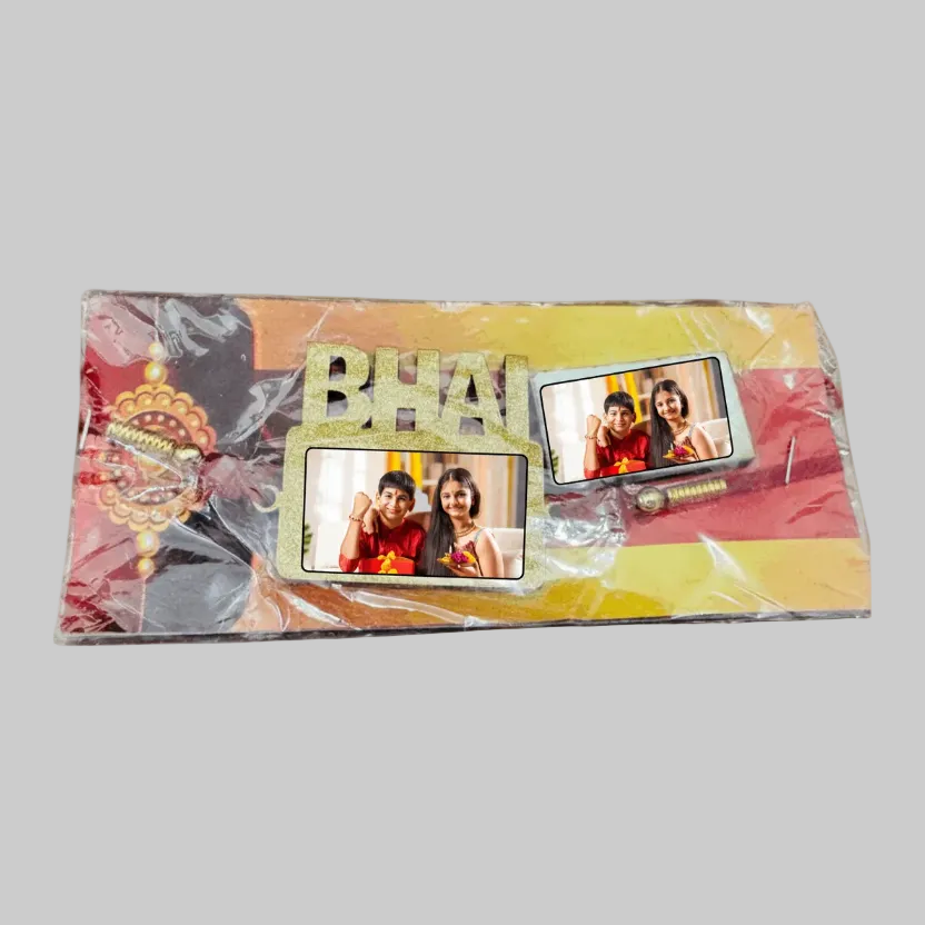 Personalized Photo Rakhi for Brother – Custom BHAI Name Rakhi with Your Image | Raksha Bandhan 2025 Gift